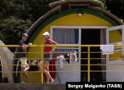 Бочка в лагере "Комсомольский", 2018 г.