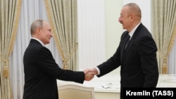 Ռուսաստանի նախագահ Վլադիմիր Պուտինը Կրեմլում ընդունում է Ադրբեջանի նախագահ Իլհամ Ալիևին, արխիվ