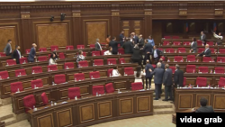 Վեճը և հրմշտոցը Ազգային ժողովում, Երևան, 14-ը մայիսի, 2025թ. 