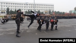 Милициянын ыкчам даярдыктагы отряды. 1-ноябрь, 2013-жыл.