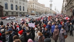 Марш пэнсіянэраў у Менску. 2 лістапада.