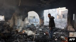 Իսրայելական հարվածներից ավերակների վերածված շենք Գազայի հատվածում, 17-ը դեկտեմբերի, 2024թ․