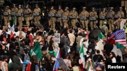 ԱՄՆ - Ցուցարարները և ուժայինները Լոս Անջելեսում, 9-ը հունիսի, 2025թ.