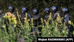 Сілавікі на польскай мяжы. Ілюстрацыйнае фота