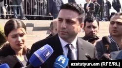 Вице-спикер парламента Армении Ален Симонян, Ереван, 24 апреля 2019 г. 