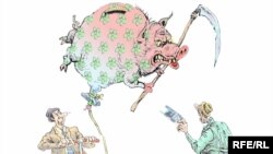 کاریکاتوری از کارتونیست روس، میخائیل زلاتکوفسکی 