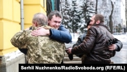 Зустріч побратимів біля Володимирського собору у Києві, 20 січня 2018 року