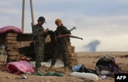 نیروهای سوریه دمکراتیک در مناطق شمال شرق این کشور