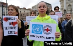 Родичі захисників «Азовсталі» на мітингу у Львові звертаються до міжнародних організацій по допомогу. Львів. 31.06.2022