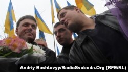 Андрій Іллєнко (праворуч) і Олег Тягнибок