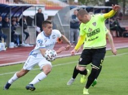 Матч білоруської першості з футболу між клубами «Динамо» (Брест) та «Шахтар» (Солігорськ)