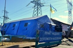 Один из контрольно-пропускных пунктов на линии соприкосновения