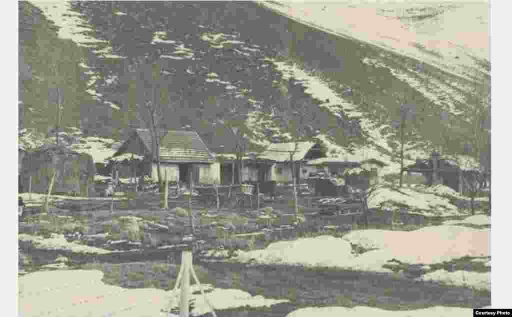 Вспомогательные постройки на станции Байтик. 1952 год.&nbsp;