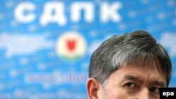 Almazbek Atambaev, leader of Kyrgyzstan's Social Democrats, in mid-December