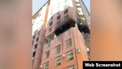 Последствия взрыва в Махачкале, скриншот из видео