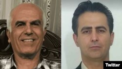 مهدی حسنی (راست) و بهروز احسانی اسلاملو