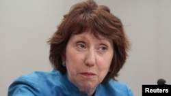 کاترین اشتون، مسئول سیاست خارجه اتحادیه اروپا.