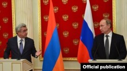 Встреча президентов Армении и России, Сержа Саргсяна и Владимира Путина, в Москве, 10 августа 2016 г.  