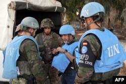 Испанские миротворцы из состава Временных сил ООН в Ливане. Юг страны, 8 октября 2024 г.