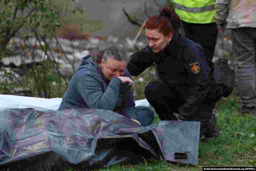 Ахвяра расейскага паветранага нападу ў Кіеве