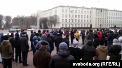 Акцыя супраць дэкрэту пра «дармаедаў» у Берасьці 19 лютага