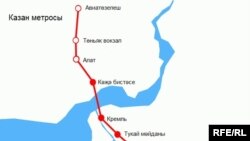 Казан метро харитасы
