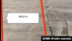 Ысык-Көл облусунун Түп районундагы мыйзамсыз пайдаланылган жер тилкелеринин бир бөлүгү. УКМК тараткан сүрөт.