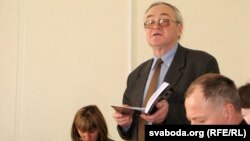 Ігар Жук на прэзэнтацыі літаратурнага альманаху абласнога аддзяленьня СБП «Новы Замак»