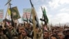 Houthi supporters rally in the rebel-controlled Yemeni capital, Sanaa. (file photo)