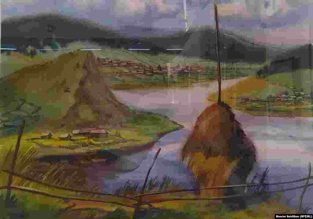 О.В. Литвиненконун  "Жогорку Авзян" аттуу эмгеги кагаз, акварель, 2010