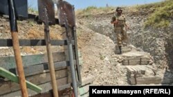 Nagorno-Karabakh -- A Karabakh Armenian frontline position in Martakert district, 20Jul2012.
