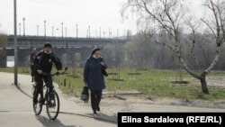 Карантин у Києві, Русанівський парк, 28 березня 2020 року