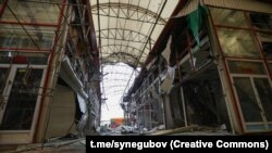 Ուկրաինա - Խարկովի շուկան ռուսների օդային հարվածներից հետո, 6-ը մայիսի, 2025թ.