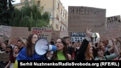 Протест проти законопроєкту, що обмежує незалежність НАБУ та САП. Київ, 23 липня 2025 року