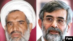  غلامحسين الهام (راست) و عباس کعبی