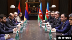 Turkey - The foreign ministers of Armenia and Azerbaijan meet in Istanbul, October18, 2024.