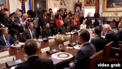 Президент України Володимир Зеленський у Білому домі, Вашингтоні, США, 17 жовтня 2025 року