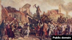 «Менск 3 ліпеня 1944 году», карціна Валянціна Волкава.