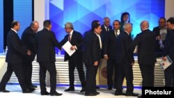 Armenia - President Serzh Sarkisian, former Prime Minister Hovik Abrahamian and other senior officials hold a congress of the ruling Republican Party in Yerevan, 26Nov2016.