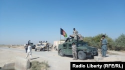 Աֆղանստանի բանակի զինծառայողները Հելմանդ գավառում գործողության ժամանակ, հոկտեմբեր, 2017թ․ 