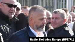 Former Bosnian Army commander for Srebrenica Naser Oric after being acquitted by a Bosnian court in October