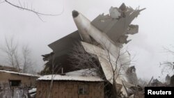 Самолет, упавший на поселок Дачи-СУ, 16 января 2017 года.