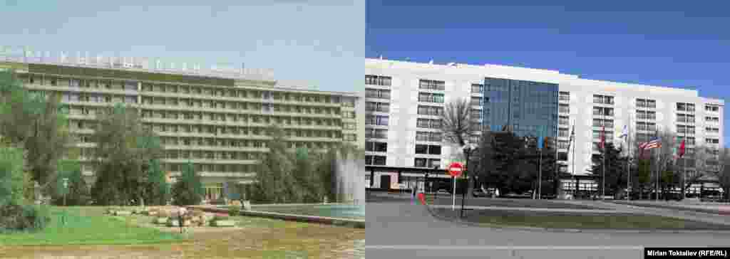 Фрунзе-Бишкек. Бывшая гостиница &quot;Кыргызстан&quot;, а сейчас Hyatt Regency Bishkek Hotel 