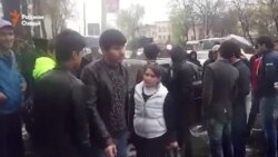 "Опель" сгорел в Душанбе