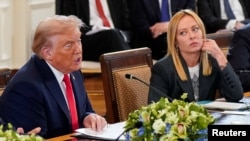 Трамп и премьер Италии Джорджа Мелони