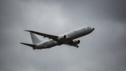Прольот американського патрульного літака P-8 Poseidon над аеродромом в Миколаєві під час навчань «Сі Бриз-2017»