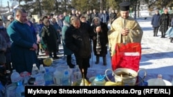 Освячення води після святкової літургії