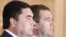 Orsýetiň prezidenti Dmitriý Medwedew we türkmen prezidenti Gurbanguly Berdimuhamedow Moskwada, 2009-njy ýyl.