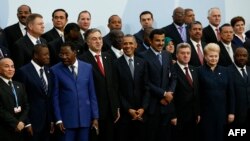 سران جهان در نشست کنفرانس تغییرات آب‌وهوایی در شمال پاریس: نوامبر ۲۰۱۵