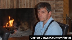 Syarhey Satsuk, the chief editor of Yezhednevnik, or ej.by online outlet, who has been arrested.